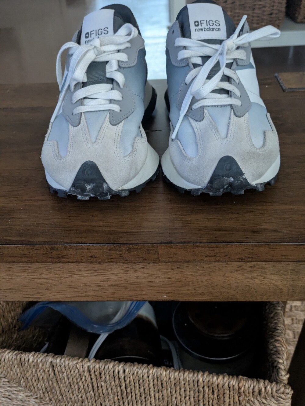 New Balance Men's 327 Athletic Sneakers - White & Gray